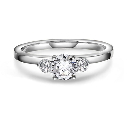 Gems ring i 14 karat hvitt gull med LAB-diamant 0,95 ct, bilde 1 av 6