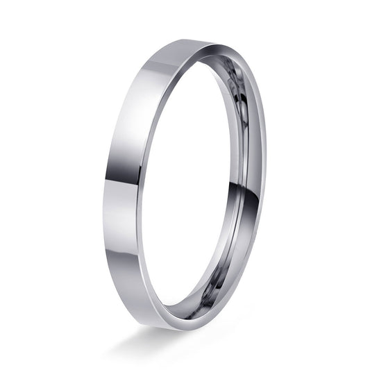 Ring i 950 platina, rektangulær og buet, bilde 1 av 12
