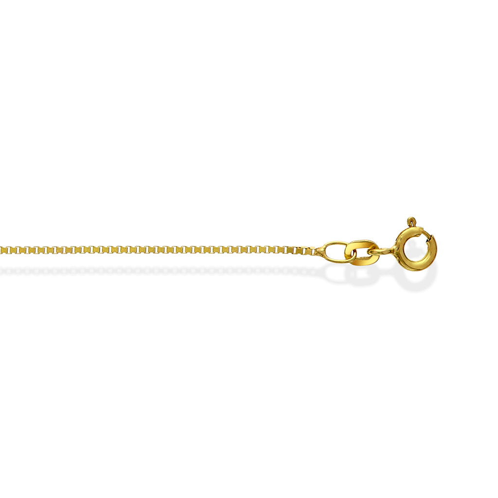 Veneziansk halskjede i 585 gult gull 1 mm, 42 cm