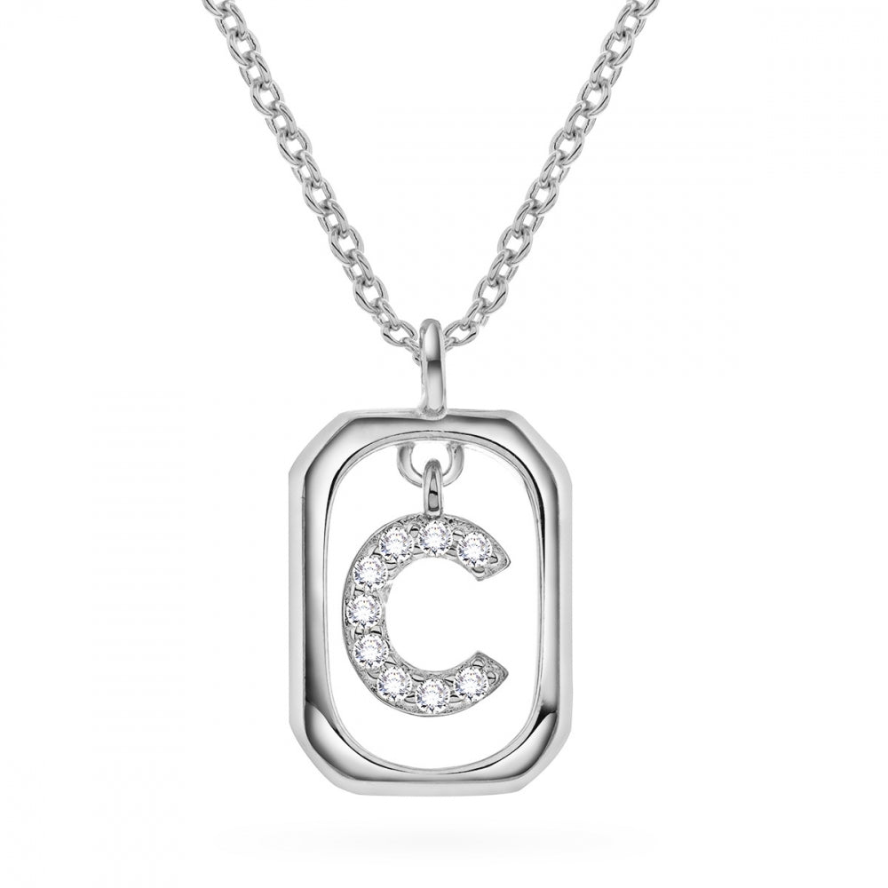 Jewelry Letters anheng i sølv med zirkonia, bokstav, bilde 7 av 57