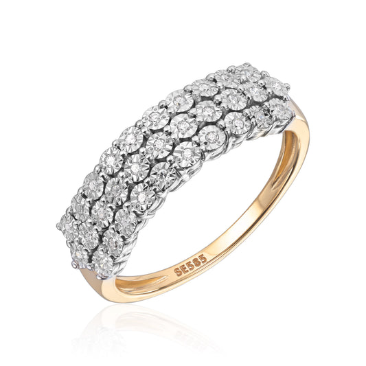 Ring med diamanter 0,10ct Wsi Artikkelnr: 57336 - Bjerveur.noRing med diamanter 0,10ct Wsi Artikkelnr: 57336