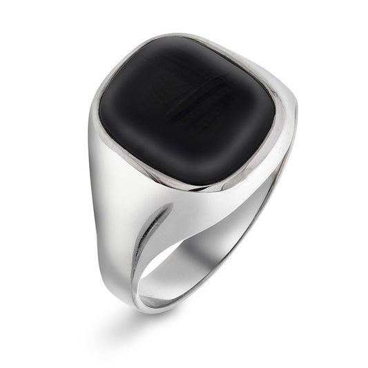 Ring i rhodinert 925 sølv, bredde 16 mm, bilde 1 av 4