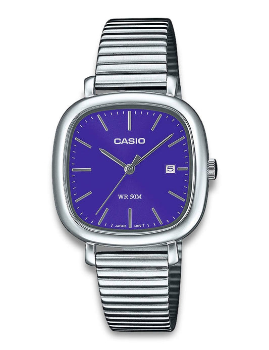 Casio Timeless LTP-B166D-2AVEF herreklokke i stål