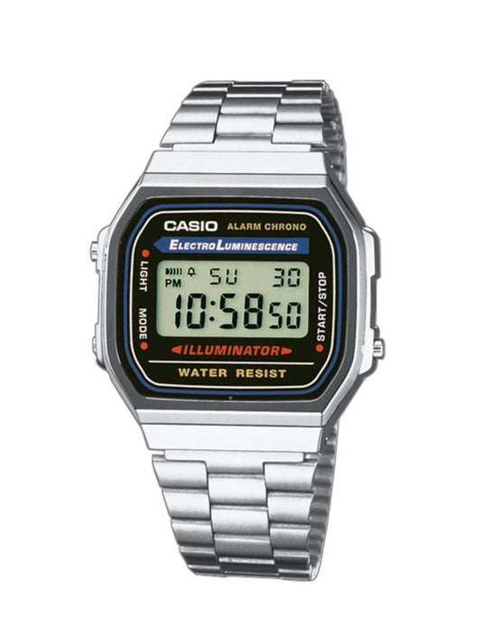Casio Vintage A168WA 1YES herreklokke i stål