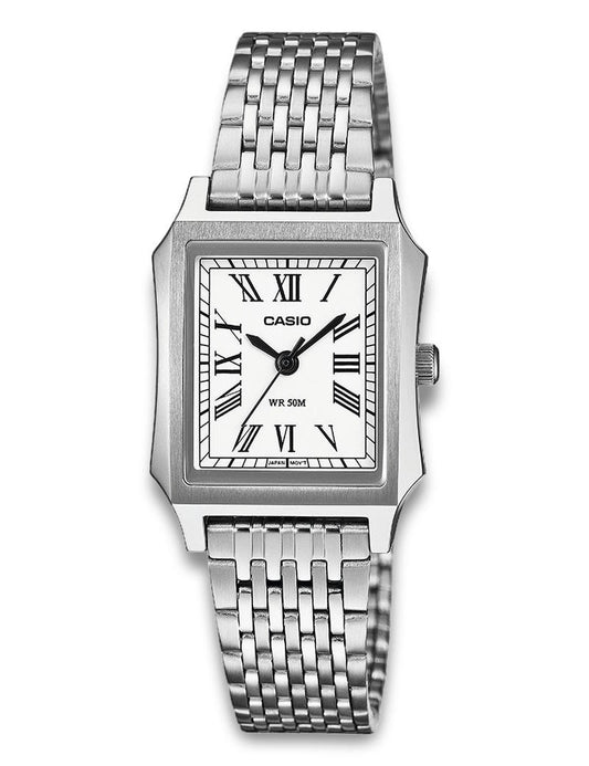 Casio Timeless LTP-B190D-7BVER dameklokke i stål
