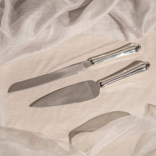 Kakespade og kakekniv i stål, sett 55 cm, bilde 2 av 2
