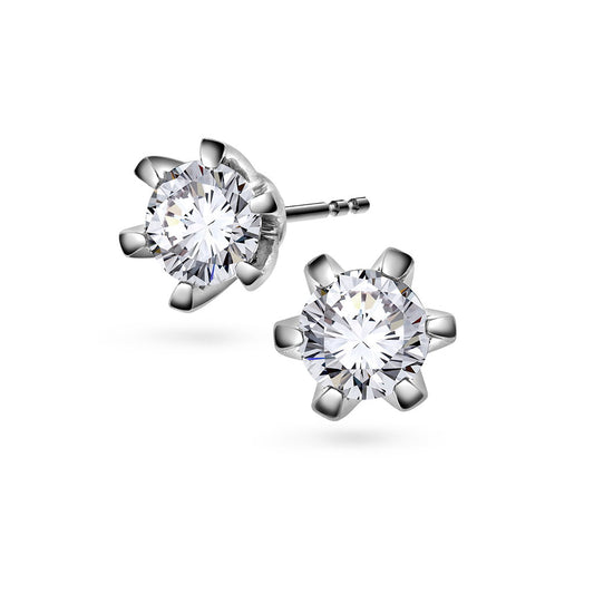 Vida øredobber i 14 karat hvitt gull med diamant 0,60 ct, bilde 1 av 2