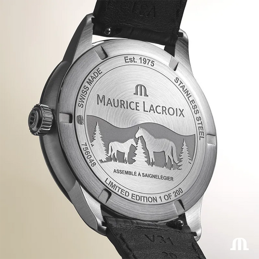 Maurice Lacroix 1975 756048-SS001-131-2 herreklokke i stål, bilde 2 av 5