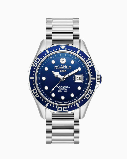 Roamer Rockshell Mark III Scuba 220858 41 45 50 herreklokke i stål, bilde 1 av 5