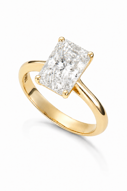 Svolder ring Ragnhild i 585 gull med lab-diamant 2,00 ct, bilde 1 av 2