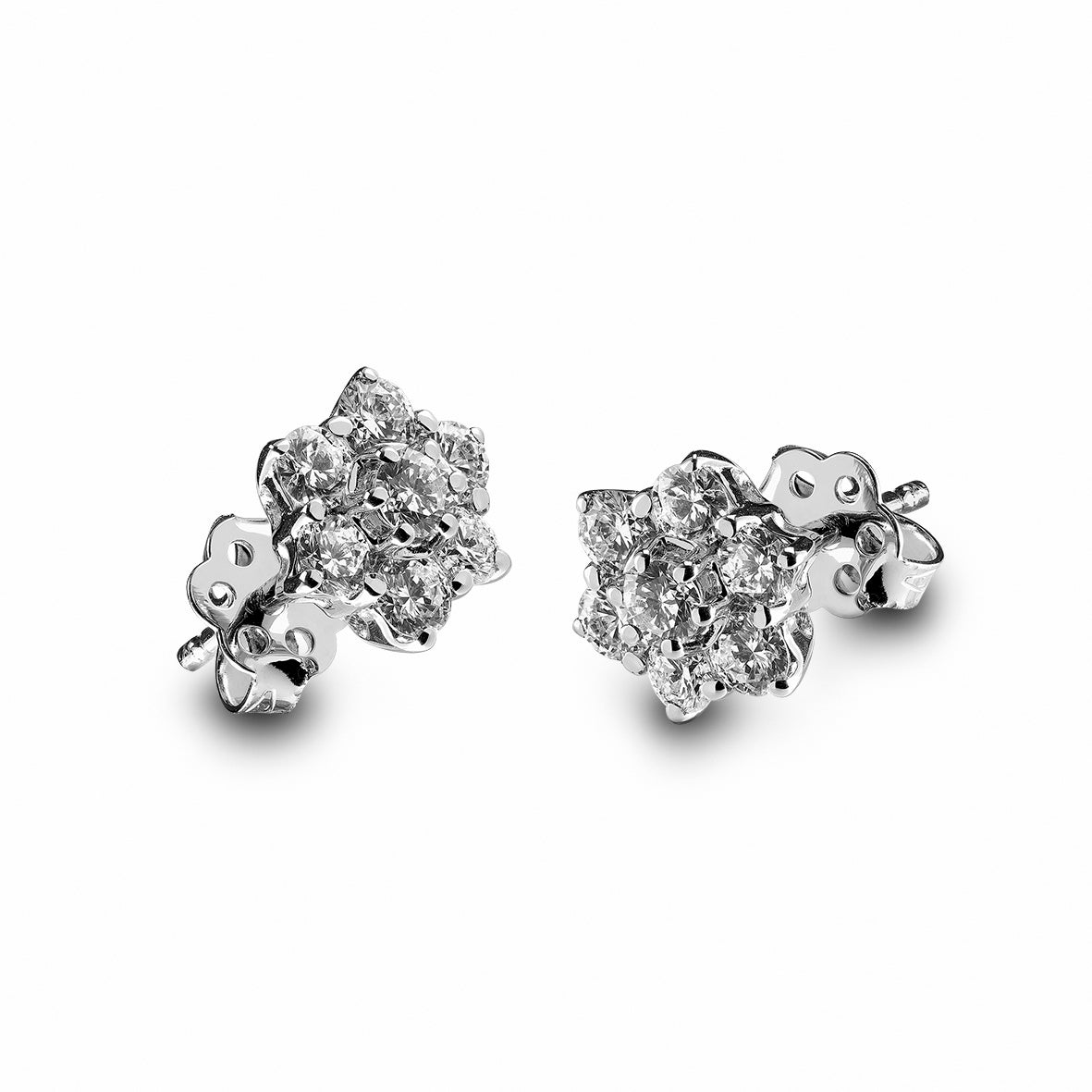 Carmen øredobber Fiona i 585 gull med diamant 1 ct, 7,7 mm, bilde 1 av 2