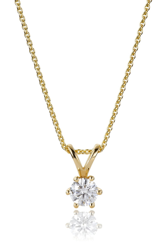 Svolder anheng Alexandra i 585 gull med labdiamant 1,50 ct, bilde 1 av 2