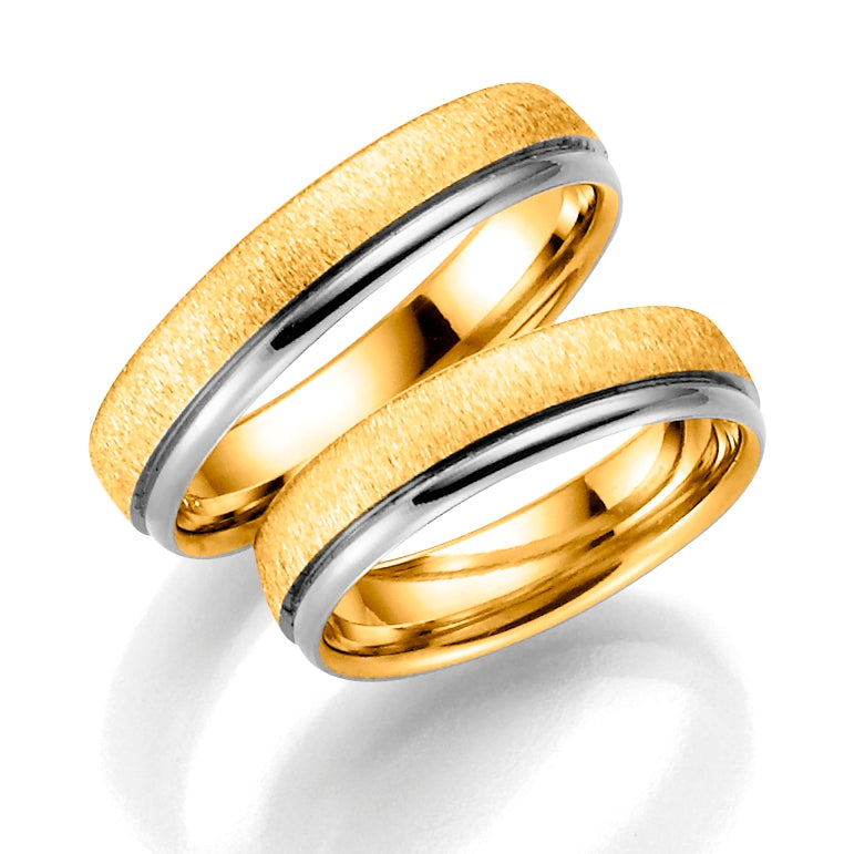 Ring SE131 i 585 tofarget gull, buet innvendig, bilde 6 av 7