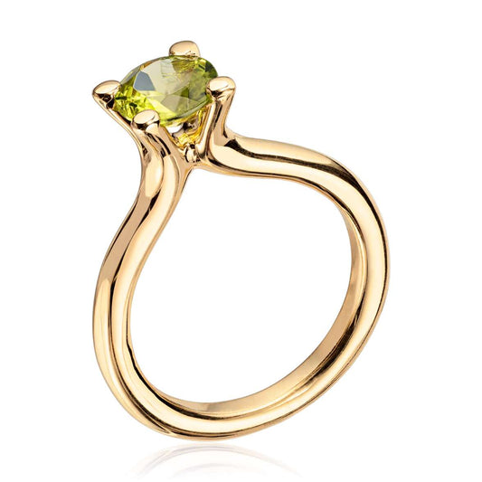 Visholm ring peridot 585 Artikkelnr: 57258