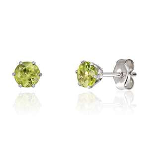 Ørepynt med Peridot i hvitt gull Artikkelnr: 47382