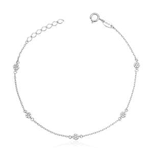 Armbånd i hvitt gull med zirkonia steiner Artikkelnr: 16990