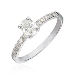 Ring i hvitt gull med 0,62ct TWSI Artikkelnr: 57368