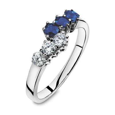 Ring 0,24 ct wsi/safir Artikkelnr: 1648324