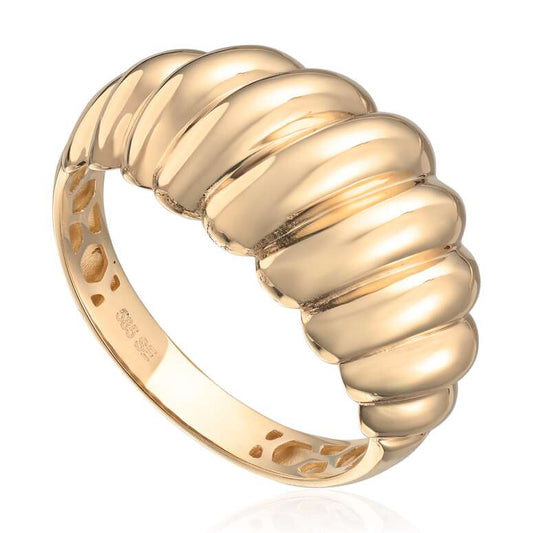 Ring Old Money i gult gull 585 Artikkelnr: 57572