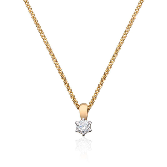 Anheng med diamant GU 0,10ct TWSI Artikkelnr: 27573