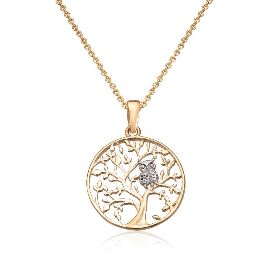 Anheng- Livets tre Ugle 14K Artikkelnr: 27586