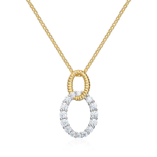 Anheng "Vintage charm" i sølv forgylt med zirkoner Artikkelnr: 3056842