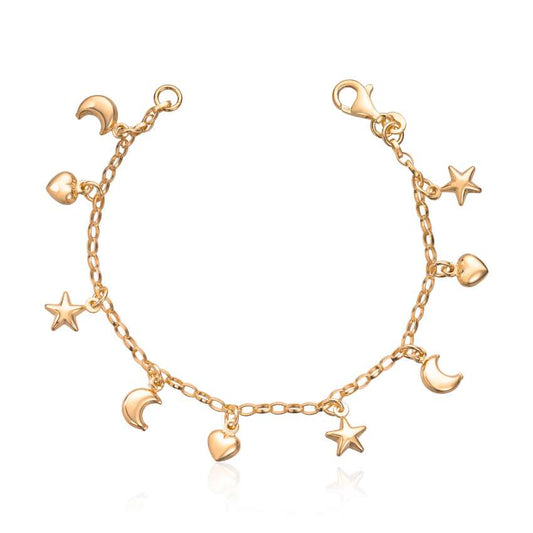 Armlenke "Heavenly Charms" sølv forgylt Artikkelnr: 3058518