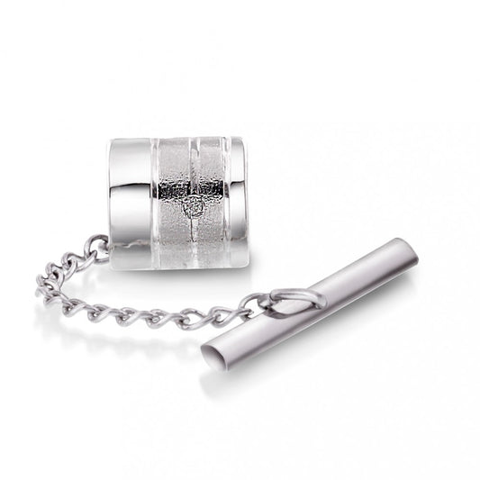 Slipsnål i hvitt gull med diamant 0,01 ct, 55127