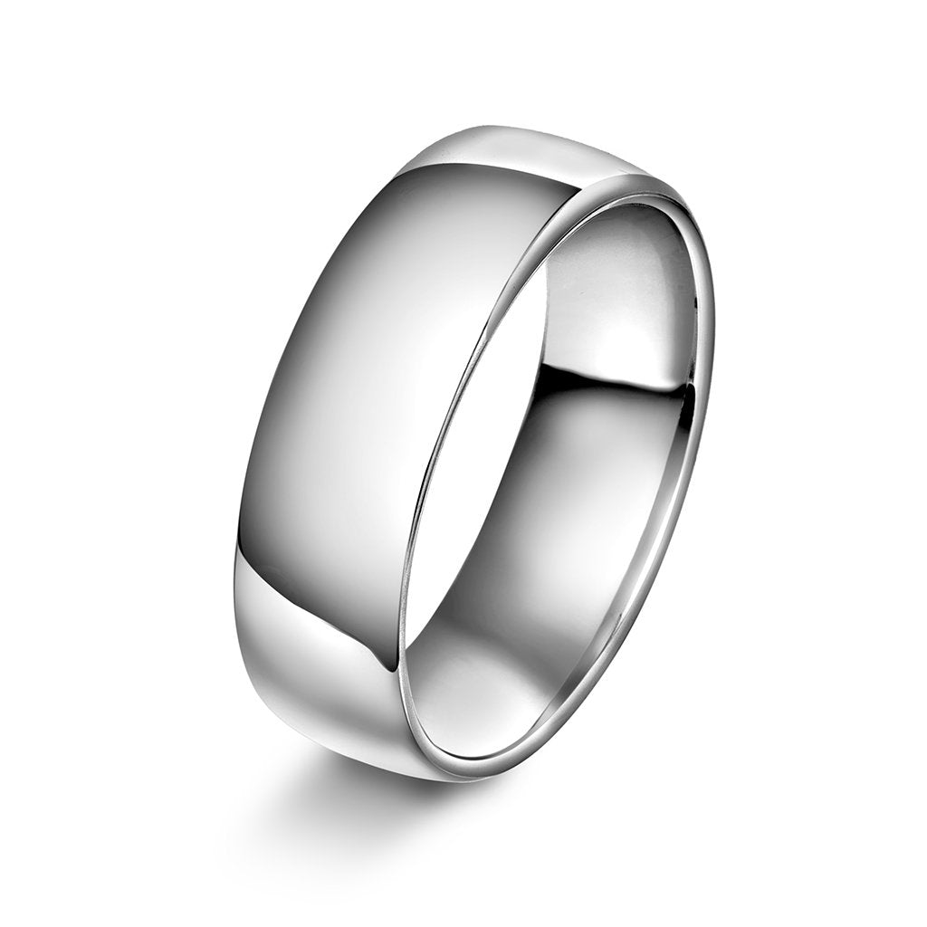 Forever giftering i rhodinert gull, skinnehøyde 1,5 mm, bilde 11 av 12