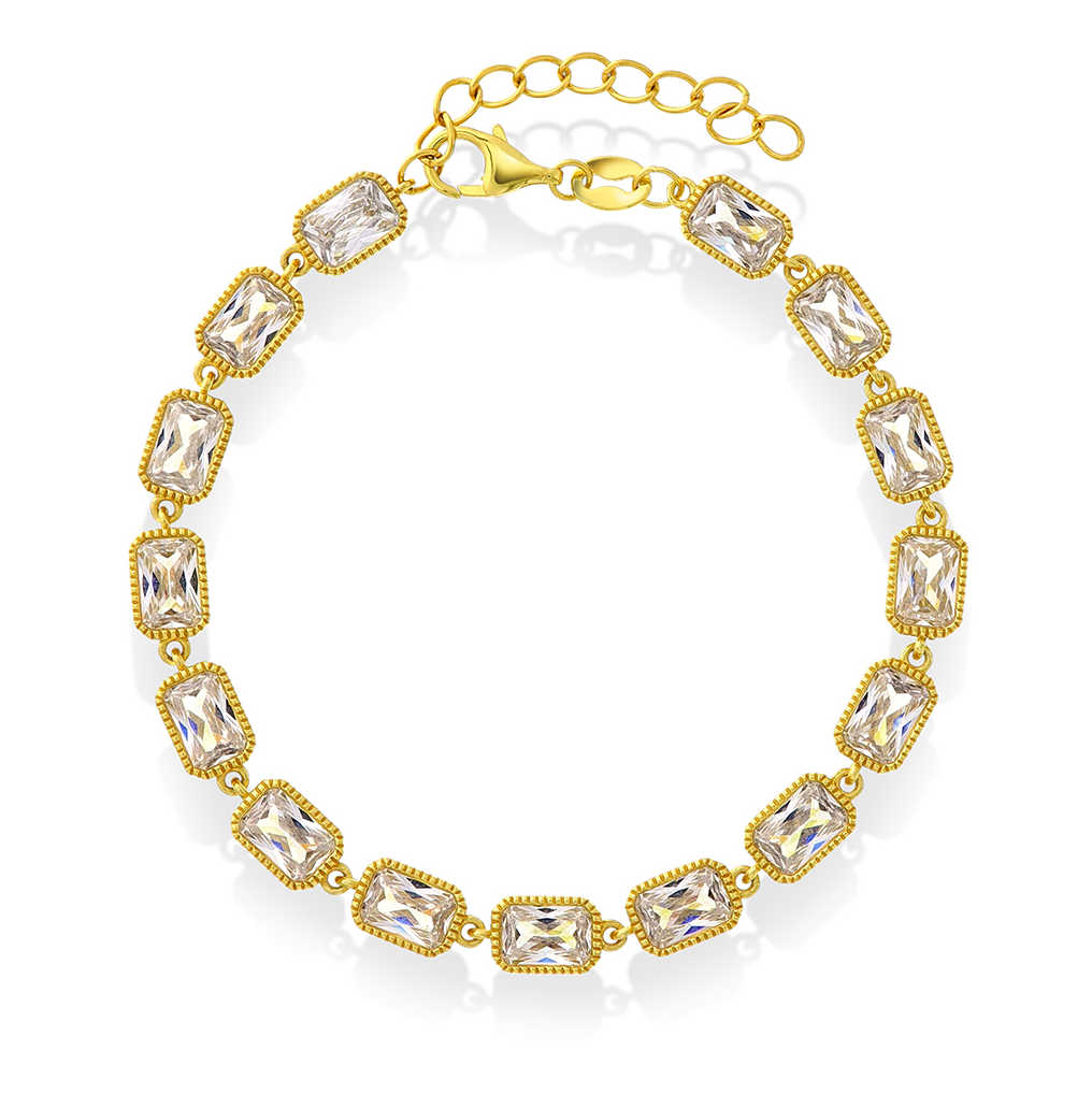 Armbånd i sølv med zirkonia 710259