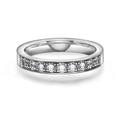 Gems Radiant ring i 14 karat hvitt gull med labdiamanter 0,54 ct, bilde 1 av 6