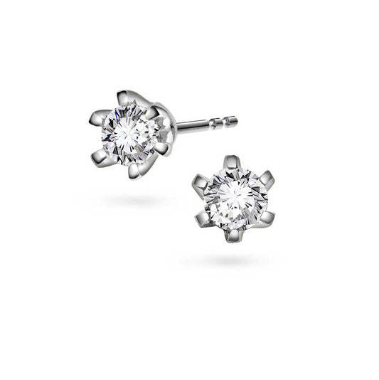 Vida øredobber i gull m/dia 0,20 ct TWSI 7362020