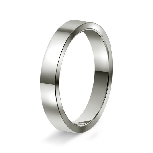 Ring i 14 karat hvitt gull, innvendig rektangulær, bilde 2 av 6