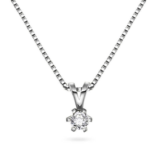 Vida anheng i gull m/dia 0,10 ct TWSI 7462010