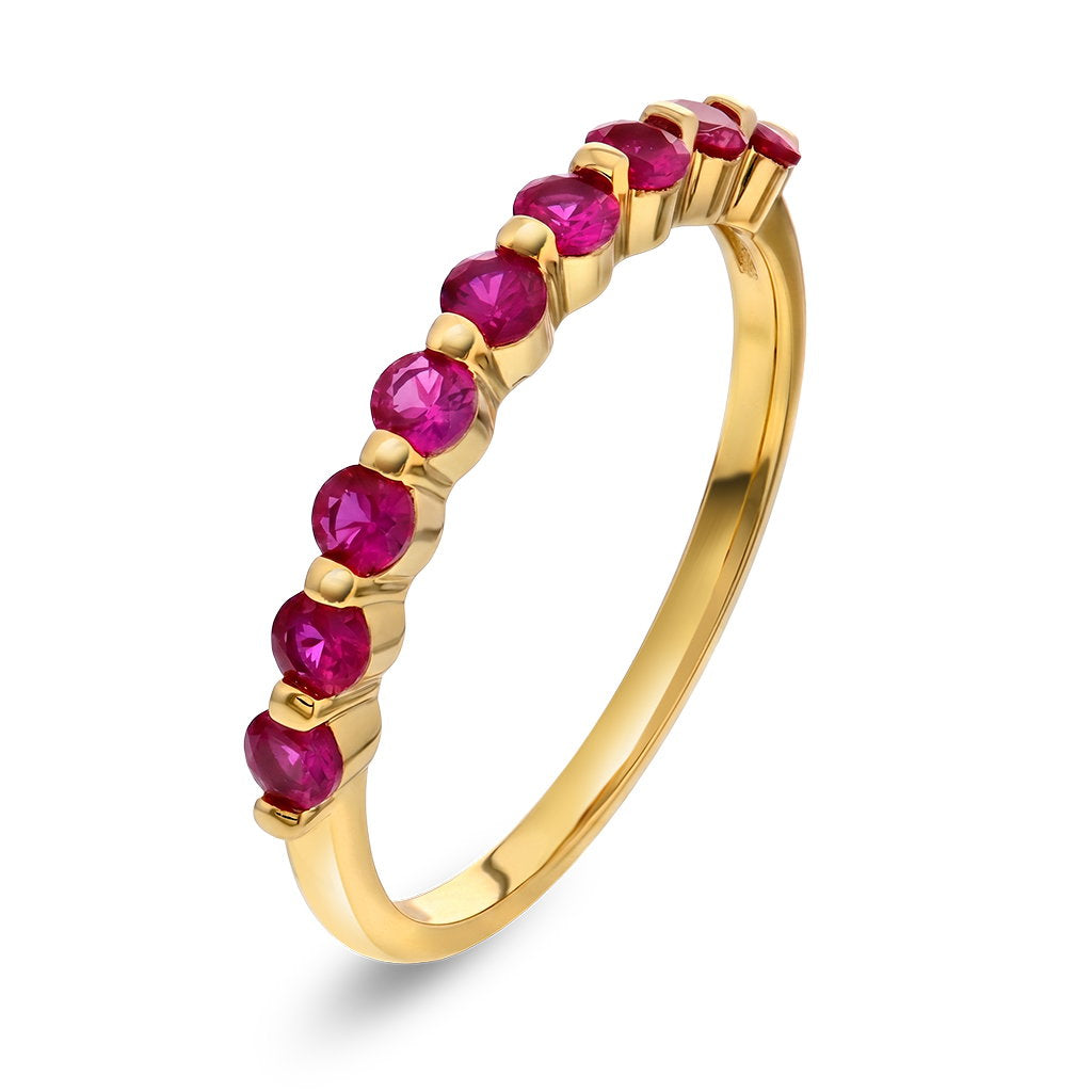 Glam Starlight ring i 925 forgylt sølv med rosa zirkonia, bilde 1 av 4