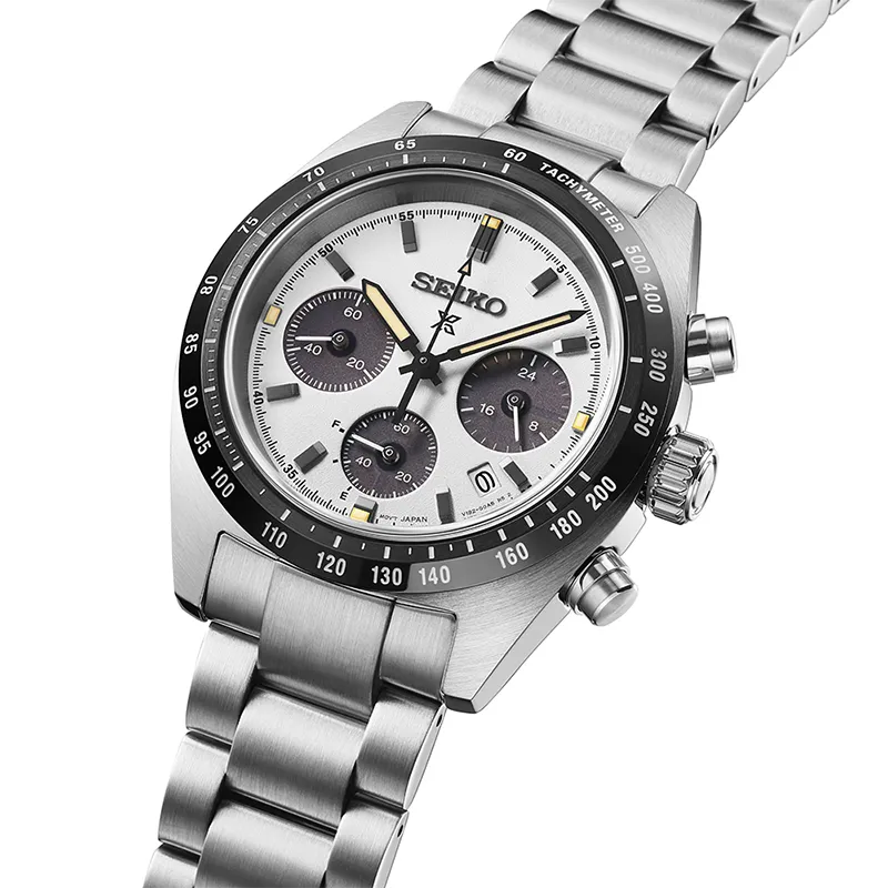 Seiko Prospex SSC961P1 Herreklokke i Stål - Solcelledrevet Kronograf