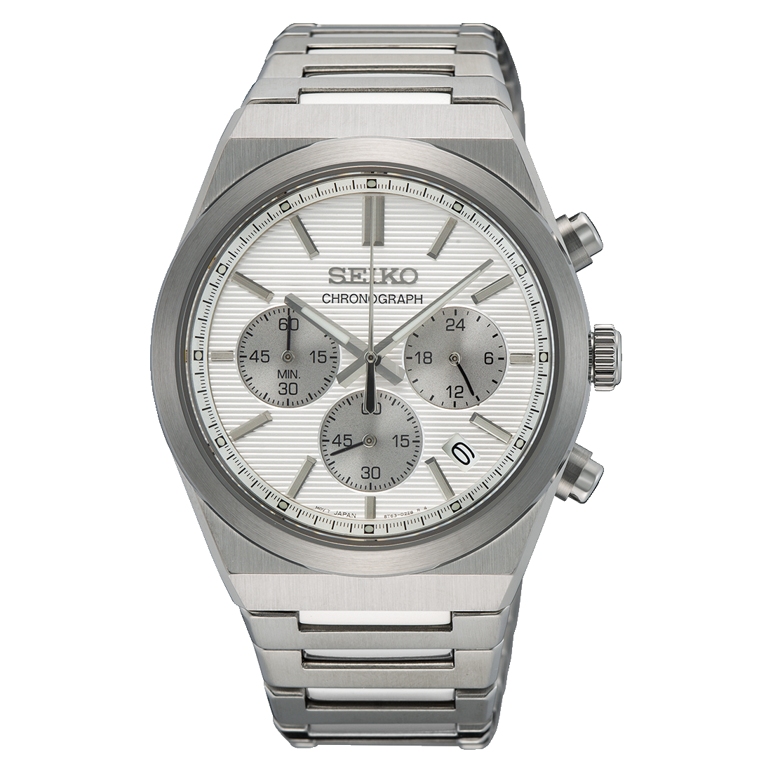 Seiko SSB451P1 herreklokke i stål