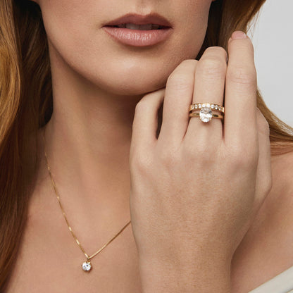 Gems Empress ring i 14 karat gult gull med labdiamant 2,00 ct, bilde 7 av 8