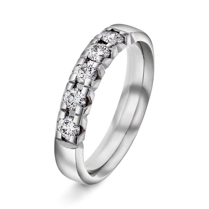 Beta ring i 14 karat hvitt gull med diamant 0,50 ct, bilde 1 av 3