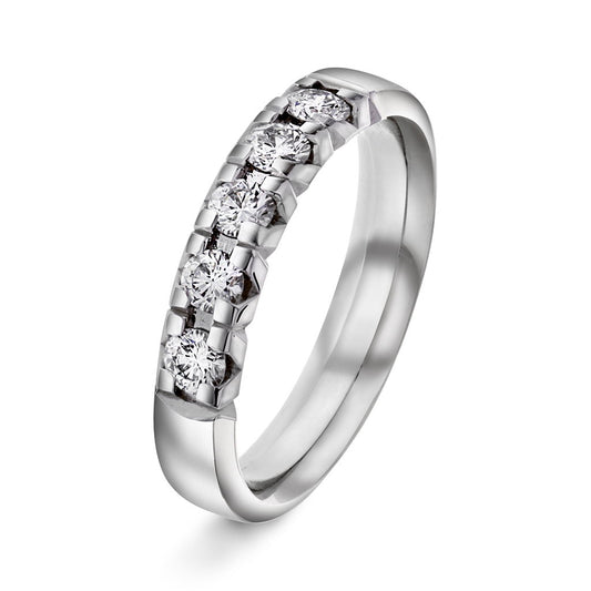 Beta ring i 14 karat hvitt gull med diamant 0,50 ct, bilde 1 av 3
