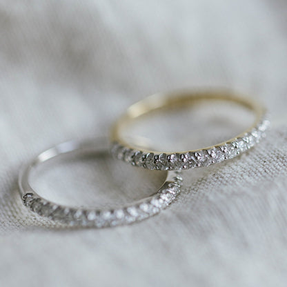 Ring i gult gull med diamant 0,25 ct, bredde 2,1 mm, bilde 4 av 4