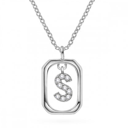 Jewelry Letters anheng i sølv med zirkonia, bokstav, bilde 45 av 57
