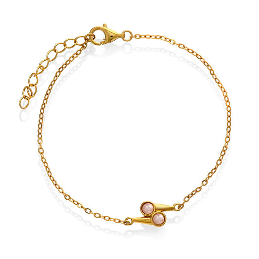 Serenity Aura armbånd til dame i forgylt 925 sølv, 15 mm, bilde 1 av 4
