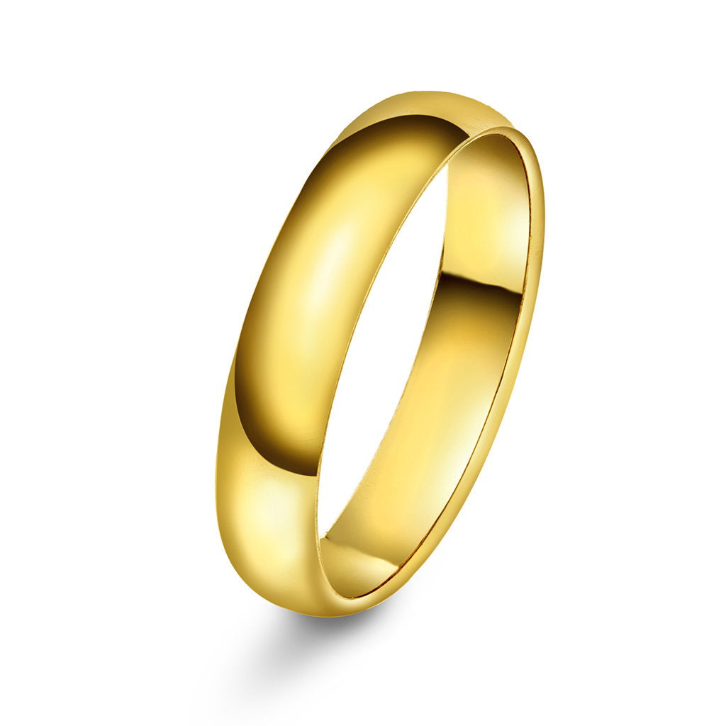 Forever giftering i rhodinert gull, flat og buet innside, bilde 5 av 15