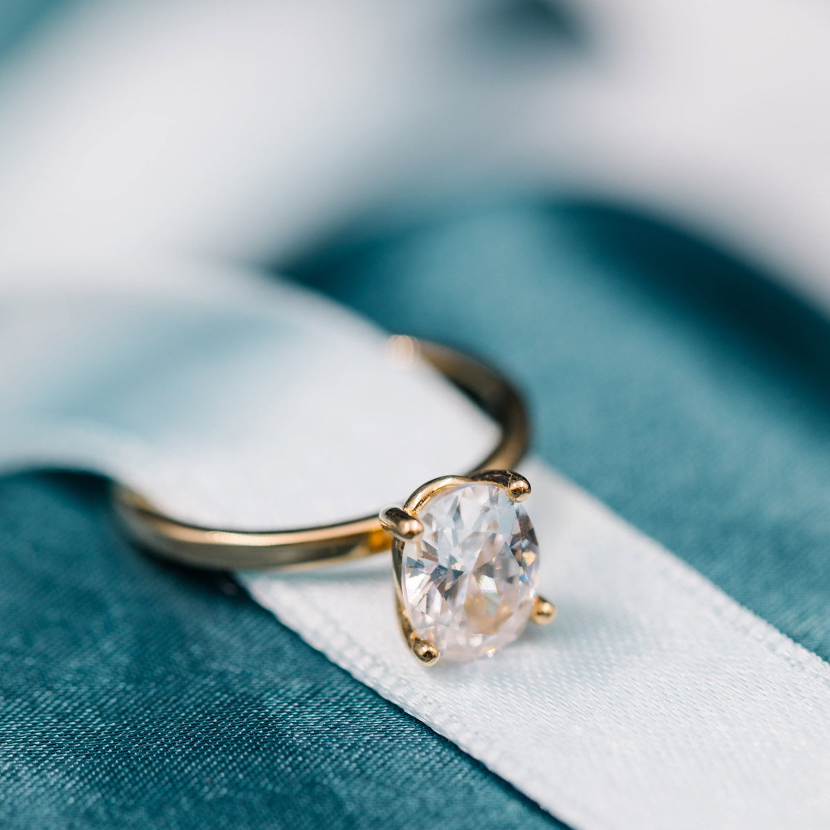 Gems Empress ring i 14 karat gult gull med labdiamant 2,00 ct, bilde 5 av 8