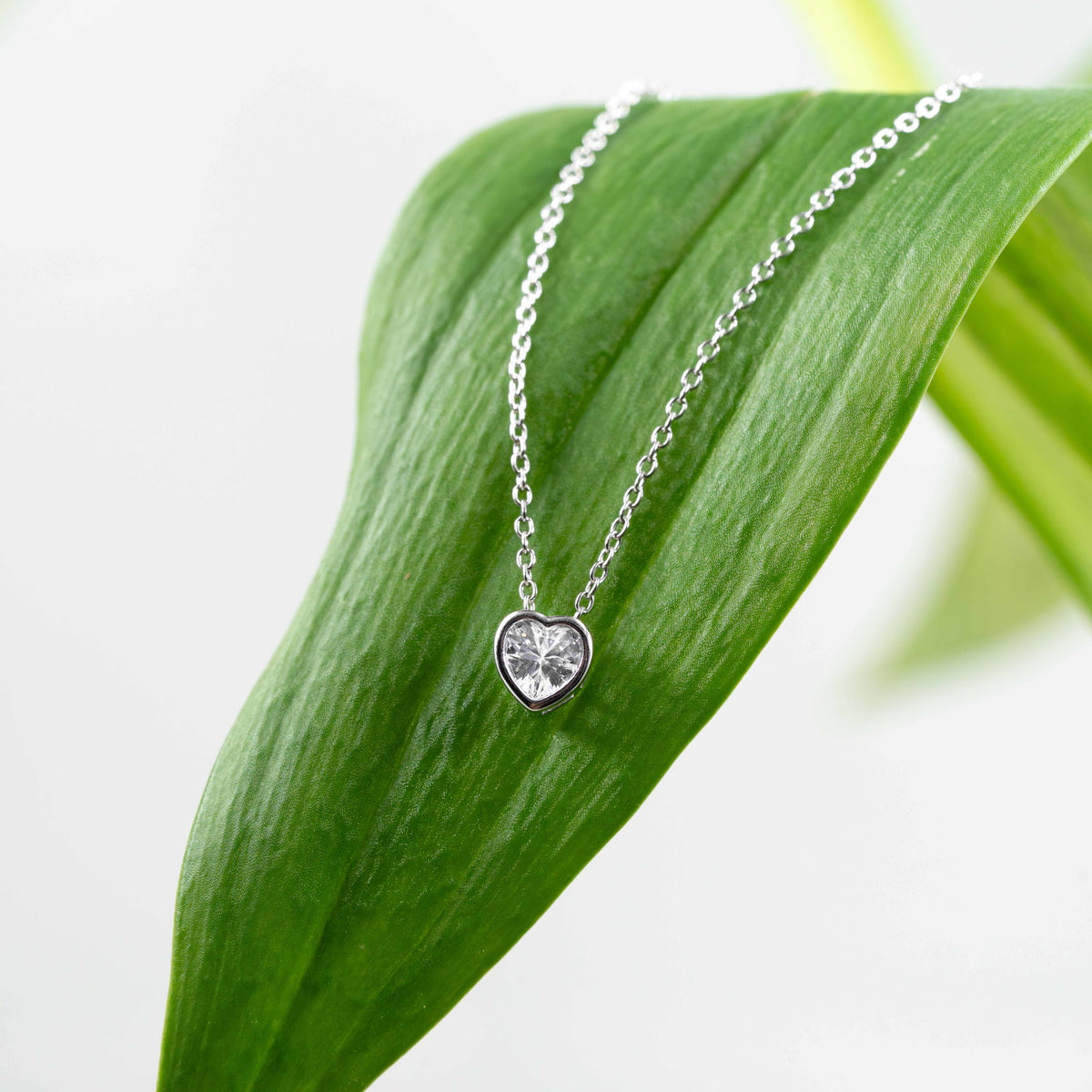 Heartglow smykke i 925 sølv med zirkonia, hjerte, bilde 3 av 4