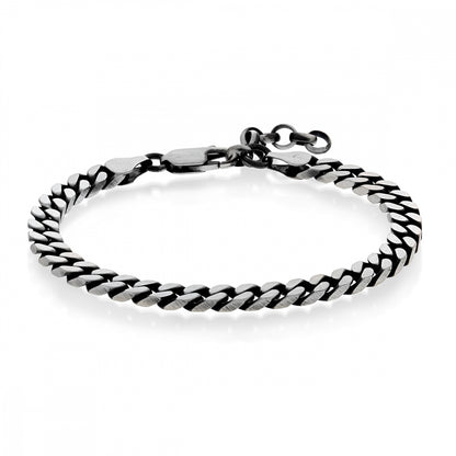 Armbånd i sølv, panser 5 mm, bilde 2 av 5
