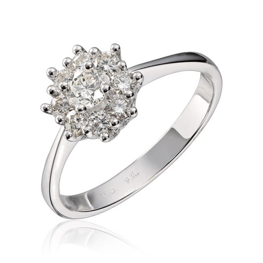 Ring Lilje i 585 gull med diamant 0,6 ct, 2,6 mm, bilde 1 av 2