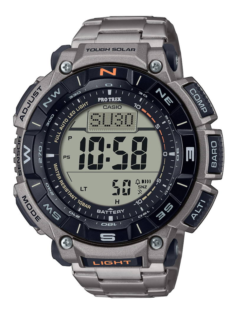 Casio Pro Trek PRG-340T-7ER herreklokke i titan