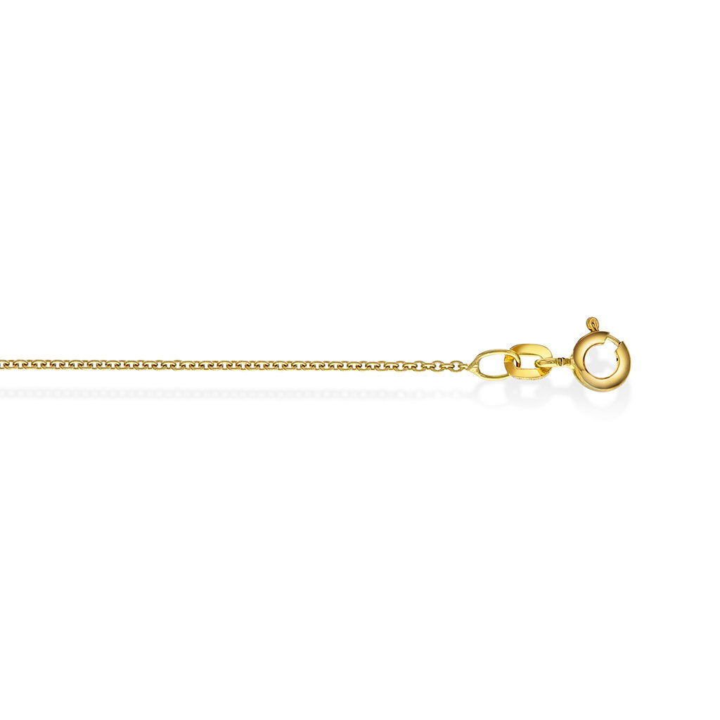 Halskjede i 14 karat gult gull, anker 1,1 mm, bilde 3 av 5